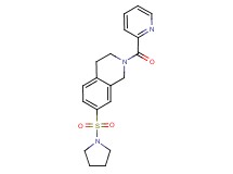 2-(pyridin-2-ylcarbonyl)-7-(pyrrolidin-1-ylsulfonyl)-1,2,3,4-tetrahydroisoquinoline