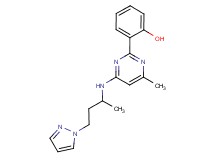 2-(4-methyl-6-{[1-methyl-3-(1H-pyrazol-1-yl)propyl]amino}pyrimidin-2-yl)phenol