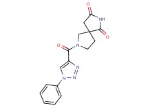 7-[(1-phenyl-1H-1,2,3-triazol-4-yl)carbonyl]-2,7-diazaspiro[4.4]nonane-1,3-dione
