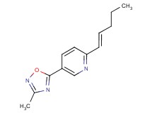 5-(3-methyl-1,2,4-oxadiazol-5-yl)-2-[(1E)-pent-1-en-1-yl]pyridine