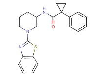 N-[1-(1,3-benzothiazol-2-yl)-3-piperidinyl]-1-phenylcyclopropanecarboxamide