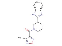 2-{1-[(4-methyl-1,2,5-oxadiazol-3-yl)carbonyl]-3-piperidinyl}-1H-benzimidazole