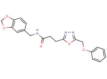 N-(1,3-benzodioxol-5-ylmethyl)-3-[5-(phenoxymethyl)-1,3,4-oxadiazol-2-yl]propanamide
