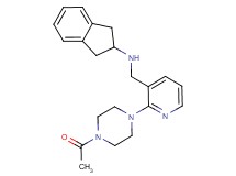 N-{[2-(4-acetyl-1-piperazinyl)-3-pyridinyl]methyl}-2-indanamine