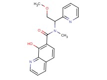 8-hydroxy-N-(2-methoxy-1-pyridin-2-ylethyl)-N-methylquinoline-7-carboxamide