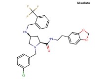 (4S)-N-[2-(1,3-benzodioxol-5-yl)ethyl]-1-(3-chlorobenzyl)-4-{[2-(trifluoromethyl)benzyl]amino}-L-prolinamide