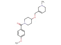 5-({[1-(4-methoxybenzoyl)piperidin-4-yl]oxy}methyl)-1-methyl-1,2,3,6-tetrahydropyridine
