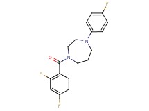 1-(2,4-difluorobenzoyl)-4-(4-fluorophenyl)-1,4-diazepane