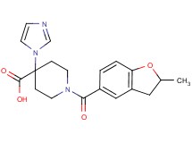 4-(1H-imidazol-1-yl)-1-[(2-methyl-2,3-dihydro-1-benzofuran-5-yl)carbonyl]piperidine-4-carboxylic acid
