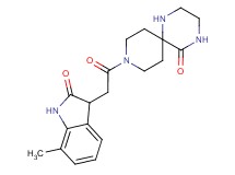 9-[(7-methyl-2-oxo-2,3-dihydro-1H-indol-3-yl)acetyl]-1,4,9-triazaspiro[5.5]undecan-5-one