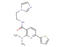 2-(dimethylamino)-N-[2-(1H-imidazol-1-yl)ethyl]-6-(2-thienyl)nicotinamide