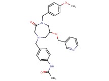 N-(4-{[4-(4-methoxybenzyl)-3-oxo-6-(3-pyridinylmethoxy)-1,4-diazepan-1-yl]methyl}phenyl)acetamide