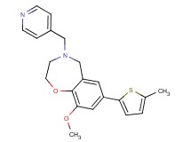9-methoxy-7-(5-methyl-2-thienyl)-4-(pyridin-4-ylmethyl)-2,3,4,5-tetrahydro-1,4-benzoxazepine