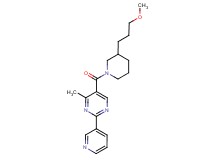 5-{[3-(3-methoxypropyl)-1-piperidinyl]carbonyl}-4-methyl-2-(3-pyridinyl)pyrimidine