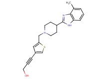 3-(5-{[4-(4-methyl-1H-benzimidazol-2-yl)piperidin-1-yl]methyl}-3-thienyl)prop-2-yn-1-ol