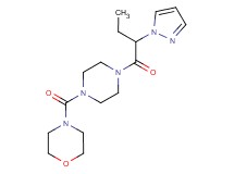 4-({4-[2-(1H-pyrazol-1-yl)butanoyl]-1-piperazinyl}carbonyl)morpholine