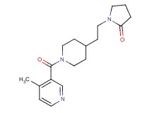 1-(2-{1-[(4-methyl-3-pyridinyl)carbonyl]-4-piperidinyl}ethyl)-2-pyrrolidinone