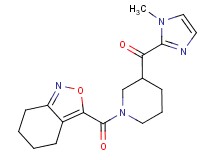 (1-methyl-1H-imidazol-2-yl)[1-(4,5,6,7-tetrahydro-2,1-benzisoxazol-3-ylcarbonyl)piperidin-3-yl]methanone
