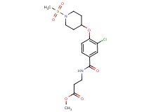 methyl N-(3-chloro-4-{[1-(methylsulfonyl)-4-piperidinyl]oxy}benzoyl)-beta-alaninate
