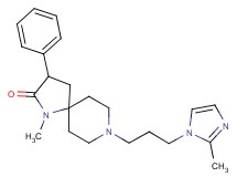 1-methyl-8-[3-(2-methyl-1H-imidazol-1-yl)propyl]-3-phenyl-1,8-diazaspiro[4.5]decan-2-one