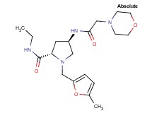 (4R)-N-ethyl-1-[(5-methyl-2-furyl)methyl]-4-[(morpholin-4-ylacetyl)amino]-L-prolinamide