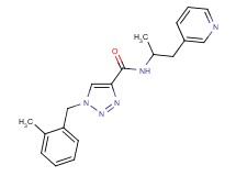 1-(2-methylbenzyl)-N-[1-methyl-2-(3-pyridinyl)ethyl]-1H-1,2,3-triazole-4-carboxamide