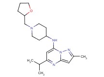 5-isopropyl-2-methyl-N-[1-(tetrahydro-2-furanylmethyl)-4-piperidinyl]pyrazolo[1,5-a]pyrimidin-7-amine