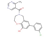 7-(3-chlorophenyl)-4-[(4-methylpyrimidin-5-yl)carbonyl]-2,3,4,5-tetrahydro-1,4-benzoxazepin-9-ol