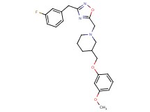 1-{[3-(3-fluorobenzyl)-1,2,4-oxadiazol-5-yl]methyl}-3-[(3-methoxyphenoxy)methyl]piperidine