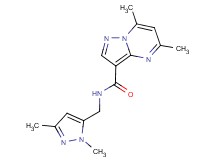 N-[(1,3-dimethyl-1H-pyrazol-5-yl)methyl]-5,7-dimethylpyrazolo[1,5-a]pyrimidine-3-carboxamide