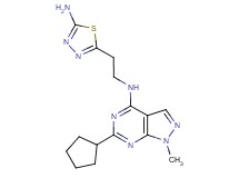 N-[2-(5-amino-1,3,4-thiadiazol-2-yl)ethyl]-6-cyclopentyl-1-methyl-1H-pyrazolo[3,4-d]pyrimidin-4-amine