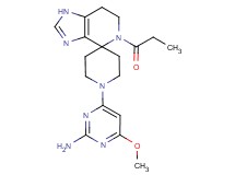 4-methoxy-6-(5-propionyl-1,5,6,7-tetrahydro-1'H-spiro[imidazo[4,5-c]pyridine-4,4'-piperidin]-1'-yl)pyrimidin-2-amine