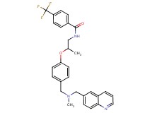 N-[2-(4-{[methyl(6-quinolinylmethyl)amino]methyl}phenoxy)propyl]-4-(trifluoromethyl)benzamide