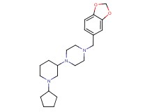 1-(1,3-benzodioxol-5-ylmethyl)-4-(1-cyclopentyl-3-piperidinyl)piperazine