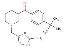 (4-tert-butylphenyl){1-[(2-methyl-1H-imidazol-4-yl)methyl]-3-piperidinyl}methanone
