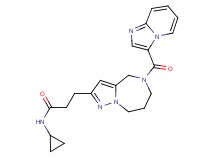 N-cyclopropyl-3-[5-(imidazo[1,2-a]pyridin-3-ylcarbonyl)-5,6,7,8-tetrahydro-4H-pyrazolo[1,5-a][1,4]diazepin-2-yl]propanamide