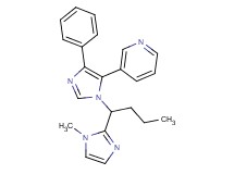 3-{1-[1-(1-methyl-1H-imidazol-2-yl)butyl]-4-phenyl-1H-imidazol-5-yl}pyridine