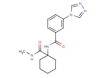 N-{1-[(methylamino)carbonyl]cyclohexyl}-3-(4H-1,2,4-triazol-4-yl)benzamide