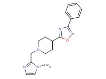 1-[(1-methyl-1H-imidazol-2-yl)methyl]-4-(3-phenyl-1,2,4-oxadiazol-5-yl)piperidine