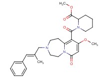 methyl 1-({9-methoxy-3-[(2E)-2-methyl-3-phenyl-2-propen-1-yl]-7-oxo-1,2,3,4,5,7-hexahydropyrido[1,2-d][1,4]diazepin-10-yl}carbonyl)-2-piperidinecarboxylate