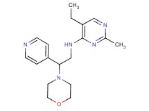 5-ethyl-2-methyl-N-(2-morpholin-4-yl-2-pyridin-4-ylethyl)pyrimidin-4-amine