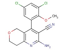 2-amino-4-(3,5-dichloro-2-methoxyphenyl)-7,8-dihydro-5H-pyrano[4,3-b]pyridine-3-carbonitrile