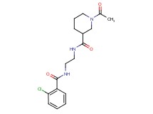 1-acetyl-N-{2-[(2-chlorobenzoyl)amino]ethyl}-3-piperidinecarboxamide