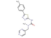 N-methyl-N'-[5-(4-methylphenyl)-1,3,4-thiadiazol-2-yl]-N-(pyrimidin-4-ylmethyl)urea