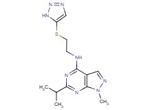 6-isopropyl-1-methyl-N-[2-(1H-1,2,3-triazol-5-ylthio)ethyl]-1H-pyrazolo[3,4-d]pyrimidin-4-amine