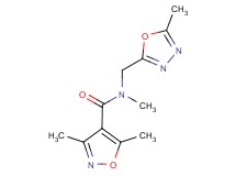 N,3,5-trimethyl-N-[(5-methyl-1,3,4-oxadiazol-2-yl)methyl]isoxazole-4-carboxamide
