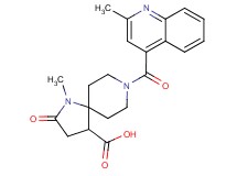 1-methyl-8-[(2-methylquinolin-4-yl)carbonyl]-2-oxo-1,8-diazaspiro[4.5]decane-4-carboxylic acid