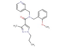 N-(2-methoxybenzyl)-3-methyl-1-propyl-N-(pyridin-3-ylmethyl)-1H-pyrazole-4-carboxamide