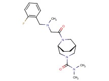 (1R*,5R*)-6-[N-(2-fluorobenzyl)-N-methylglycyl]-N,N-dimethyl-3,6-diazabicyclo[3.2.2]nonane-3-carboxamide