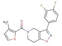 3-(3,4-difluorophenyl)-5-(3-methyl-2-furoyl)-4,5,6,7-tetrahydroisoxazolo[4,5-c]pyridine
